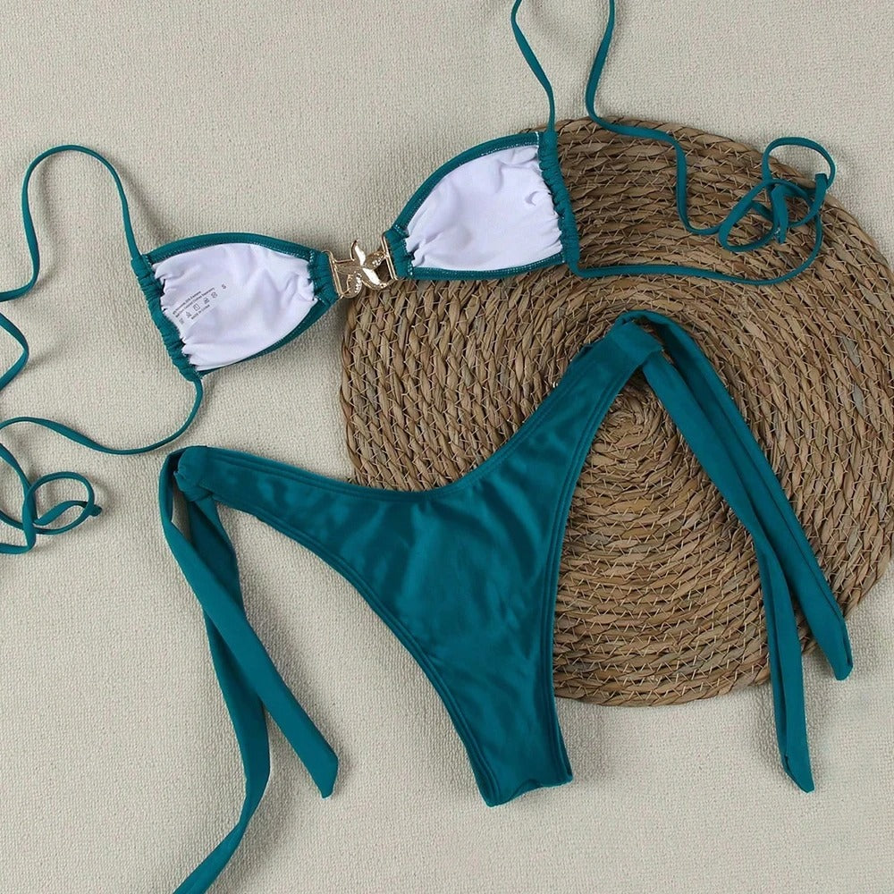 Şık Drapeli Destekli Bikini