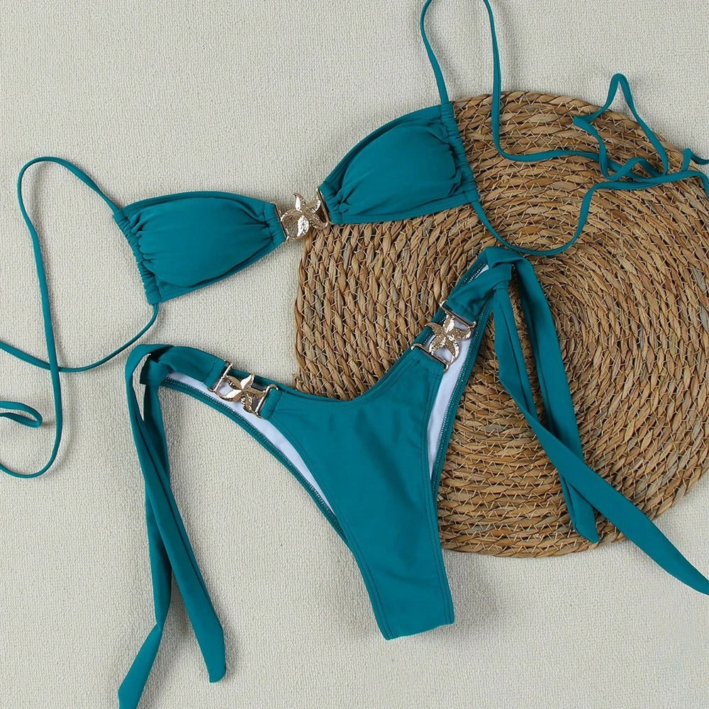 Şık Drapeli Destekli Bikini