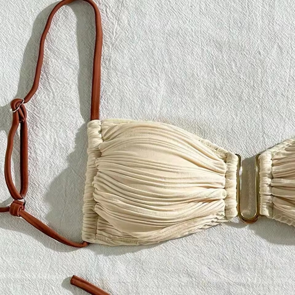 Bej Brazillian Push-up Bikini