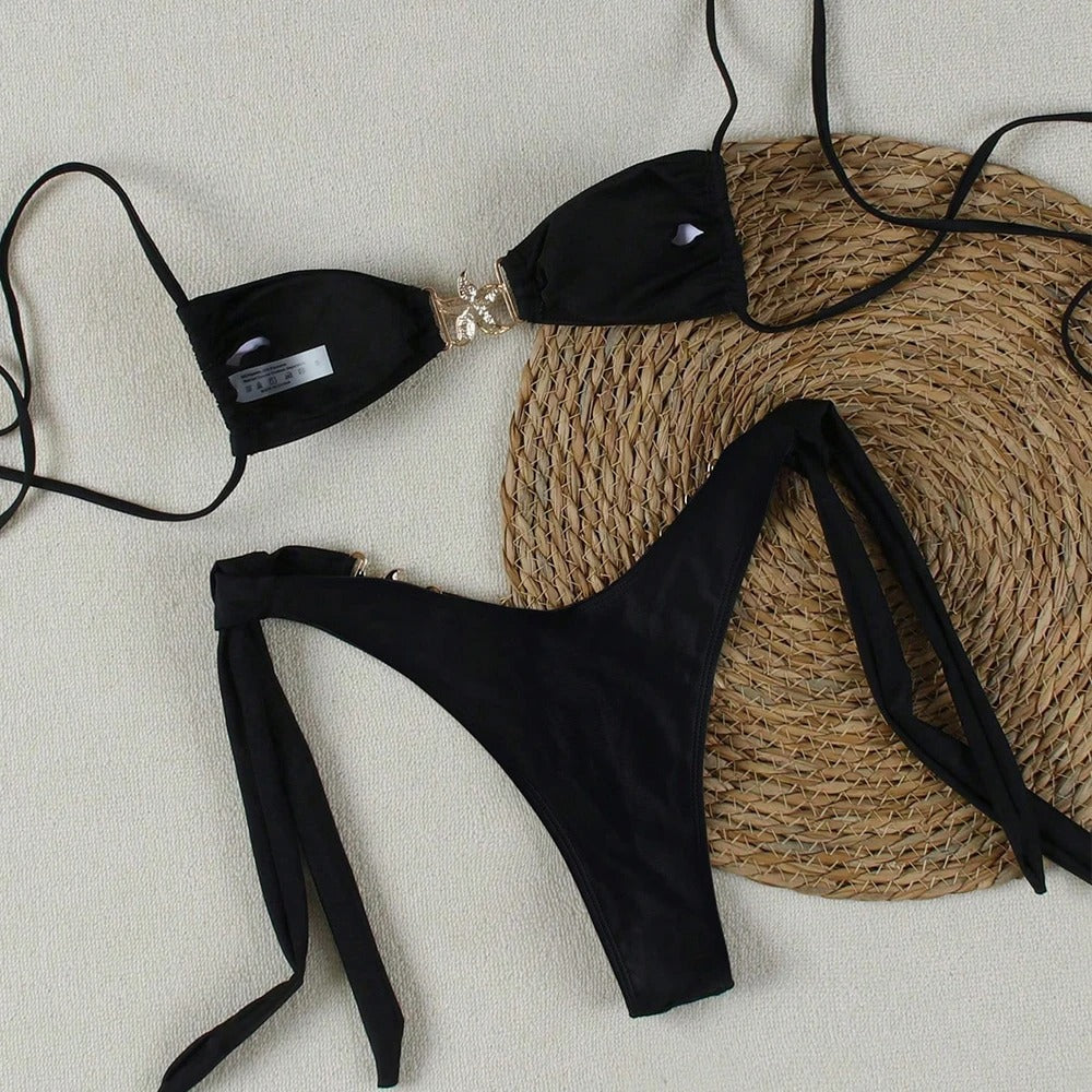 Şık Drapeli Destekli Bikini