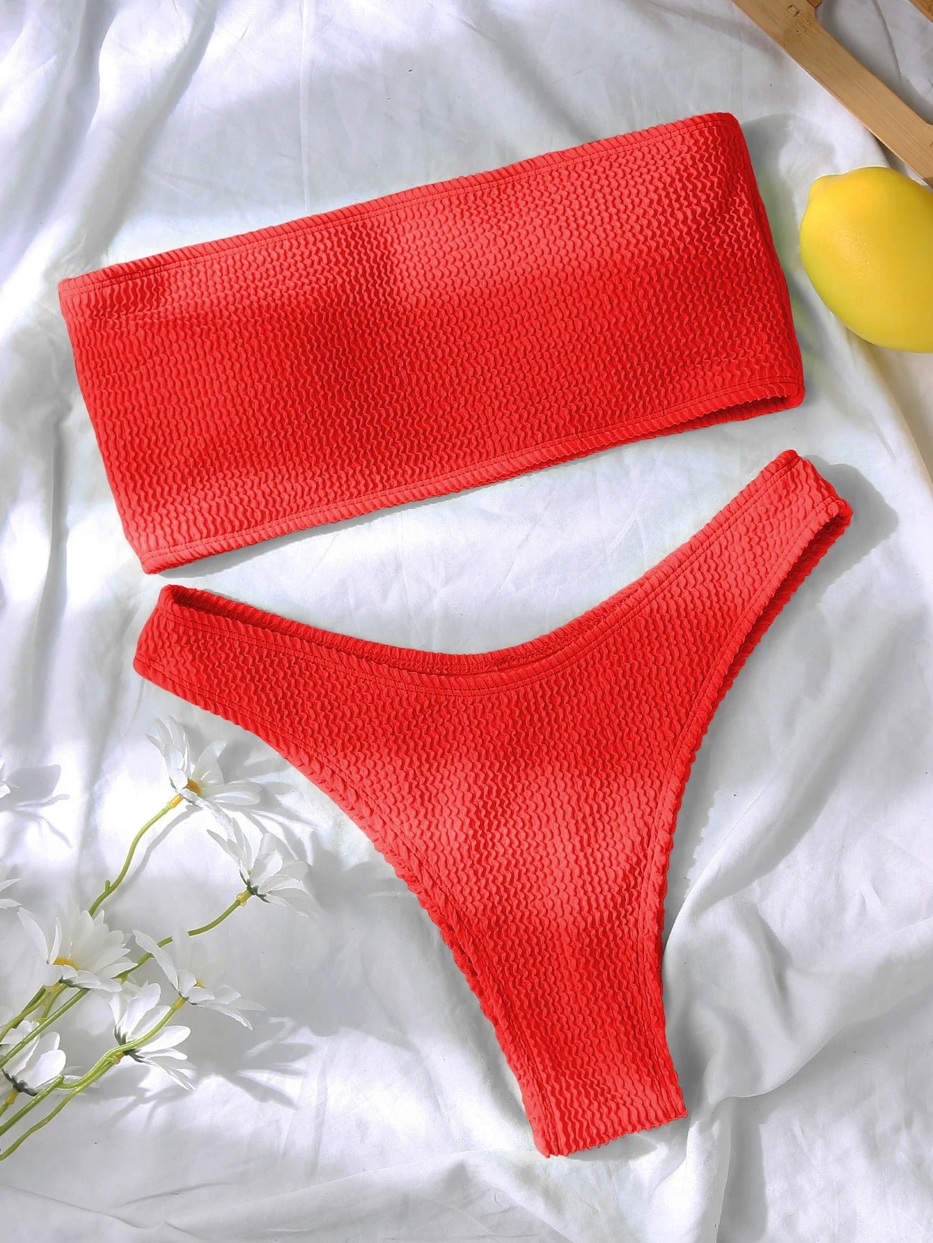 Red Brazilian Bikini Set